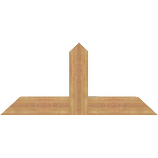 Ekena Millwork Portland Timber Gable Bracket, Western Red Cedar, 48"W x 22"H x 5 1/2"D x 5 1/2"F, 11/12 Pitch GBW048X22X0606POR00SWR - main